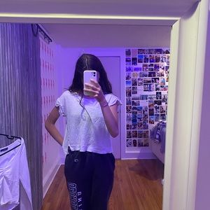 super cute white top from j. crew